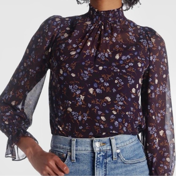 1. State Tops - NWT 1. State Smocked Wrist Top with Cami